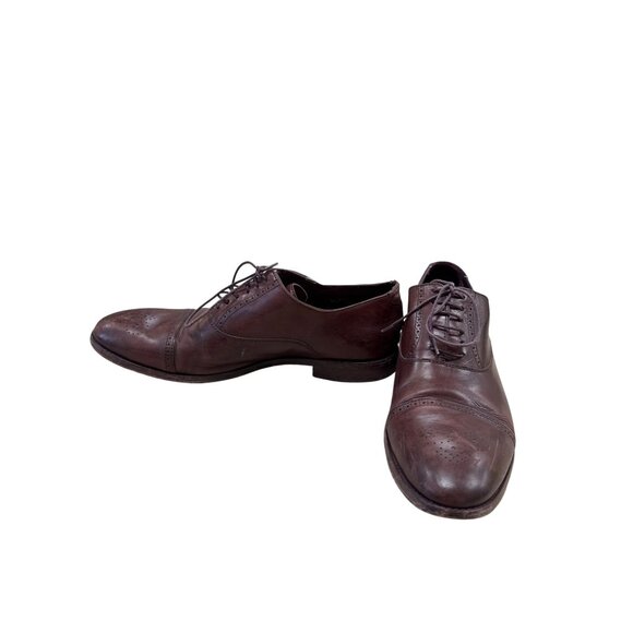 Paul Smith Mens Brown Leather Oxford Shoes Size 9 SKU 7039